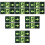 12Pcs Green Acrylic Luminous Exit Sign Emergency Safety Wall Sticker 10