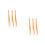 6Pcs Orange Phone Charm Straps Easy Attach Mobile Phone Straps 8