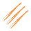 6Pcs Orange Phone Charm Straps Easy Attach Mobile Phone Straps 1