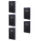 5Pcs 2025 Planners Black PU Hardback Academic Weekly Planner 5