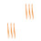 6Pcs Orange Phone Charm Straps Easy Attach Mobile Phone Straps 6