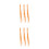 6Pcs Orange Phone Charm Straps Easy Attach Mobile Phone Straps 4