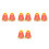 4Pièces Nuque Orange Pour Casque Protection Chantier Respirant 8