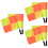 6Pcs Durable Soccer Referee Flags for Outdoor Sport Use 8