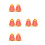 4Pièces Nuque Orange Pour Casque Protection Chantier Respirant 7