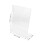 10Pcs Acrylic Transparent L-Shaped Display Stands for Menu and Ads 11