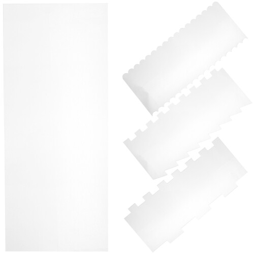 12Pcs Acrylic Cake Frosting Smoother Tool for Baking and Decorating 1