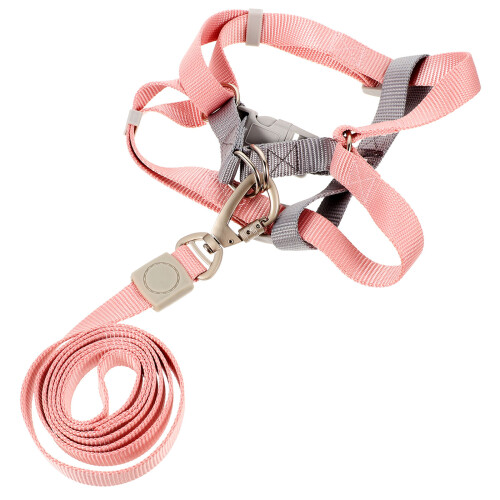 3Sets Easy Wear Small Dog Harness and Leash Set Adjustable 1