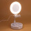 2Pcs White Desktop LED Makeup Light with Selfie Ring and Phone Holder 11