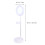 2Pcs White Desktop LED Makeup Light with Selfie Ring and Phone Holder 3