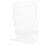 10Pcs Acrylic Transparent L-Shaped Display Stands for Menu and Ads 3