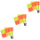 6Pcs Durable Soccer Referee Flags for Outdoor Sport Use 7