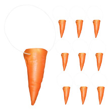 10Pcs Orange Soft Carrot Nose Costume Prop for Snowman DIY Decoration