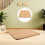 Square Laminate Table Brown Waterproof for Home Office 9
