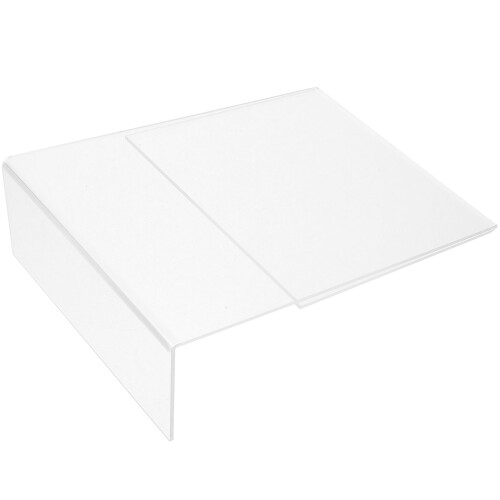 10Pcs Acrylic Transparent L-Shaped Display Stands for Menu and Ads 1