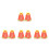 4Pièces Nuque Orange Pour Casque Protection Chantier Respirant 3