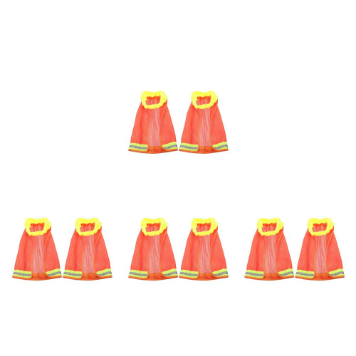 4Pièces Nuque Orange Pour Casque Protection Chantier Respirant 2
