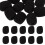 300Pcs Black Sponge Lapel Mic Covers Windproof Microphone Protectors 2