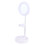 2Pcs White Desktop LED Makeup Light with Selfie Ring and Phone Holder 1
