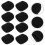 300Pcs Black Sponge Lapel Mic Covers Windproof Microphone Protectors 4
