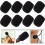 300Pcs Black Sponge Lapel Mic Covers Windproof Microphone Protectors 5