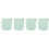 4Pcs Sky-Blue Silicone Retainer Case Storage Box Durable 6