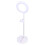 2Pcs White Desktop LED Makeup Light with Selfie Ring and Phone Holder 2
