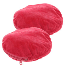 2St Rosé Flanellen Handwarmerhoes Rond Geïsoleerd Antiverbrandingshoes