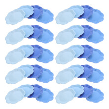 160Pcs Elegant Flower Paper Plates for Birthday Cake Dessert Party Use