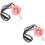 2Ensembles Chauffe-Cire Portable Rose Avec , Décoration Table 8