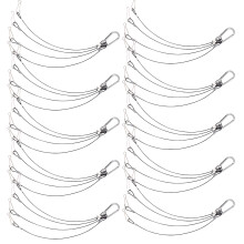 20Pcs Durable Light Wire Rope Silver Hanging Kit for Plant Grow Light