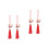 4Pièces Décorations Dragon Rouge Alliage Zinc Coton 6
