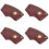 4Pièces Étui En Cuir Marron Pour Usage Extérieur 7