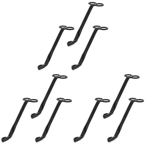 9Pièces Coupe-Mèches En Acier Inoxydable Noir Robustes Pour Bougies 1