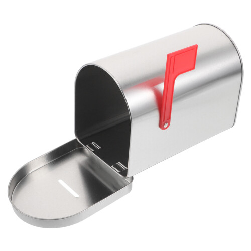 3Pièces Boîte Postale Métal Argent Mini Rangement Cadeau Jeu 1