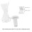4Sets Home Window Roller Blind Repair Kit ABS Bead Chain Curtain Tools 11