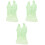 3Pièces Statue Décorative En Vert Clair 4