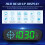 3Pièces Compteur Auto Digital Noir Hud Affichage Sécuritaire 11