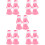 20Pièces Bottines Chat Silicone Rose Protègent 10