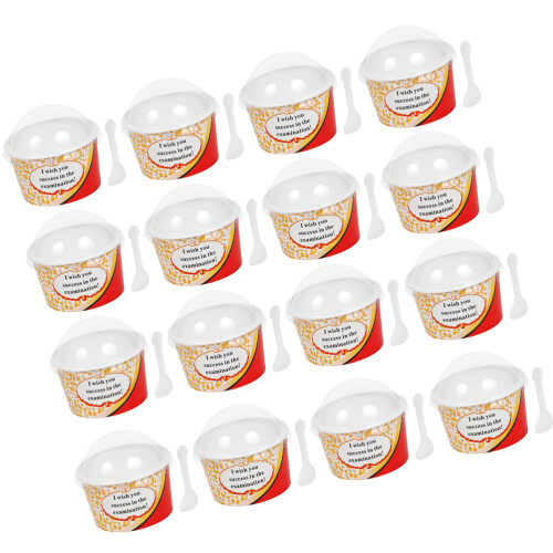 1Set Einweg Eisbecher Aus Papier, Chic, Für Und Café 2