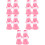 20Pièces Bottines Chat Silicone Rose Protègent 9