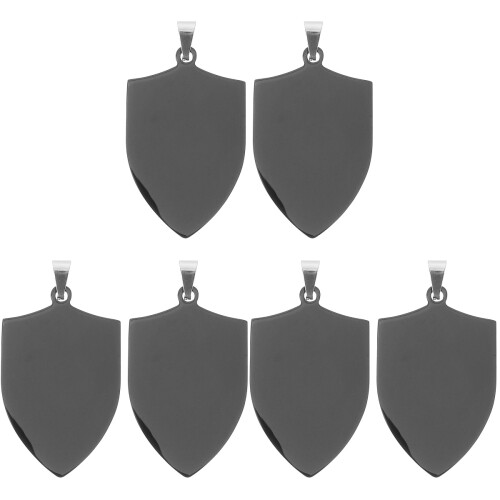 6Pièces Médailles Acier Inoxydable Pour Gravure Collier 2