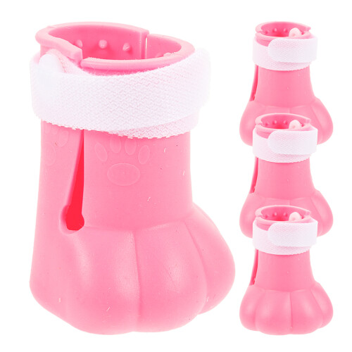 20Pièces Bottines Chat Silicone Rose Protègent 1