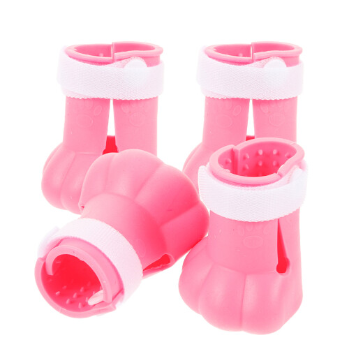 20Pièces Bottines Chat Silicone Rose Protègent 2