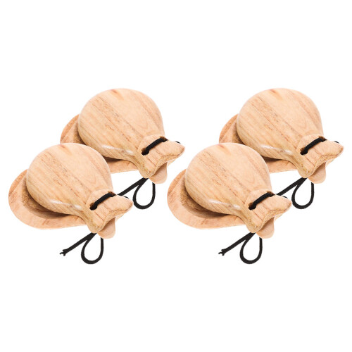 12Paires Percussion Bois Kaki Instrument Musical 1