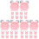 30Pièces Mini Modèles Horloges Résine Rose Décoration Maison 4