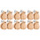 12Paires Percussion Bois Kaki Instrument Musical 7