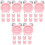 30Pièces Mini Modèles Horloges Résine Rose Décoration Maison 5