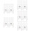500Pièces Clips LED Blancs Pour LED, Fixation Rapide 9