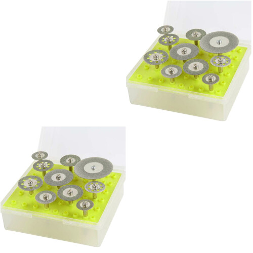 2Pièces Disques Diamant Gris Pour Découpe Précise 1